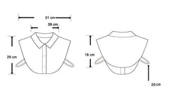 Chiffon Rhinestone Fake Collar Shirt Women's Shawl